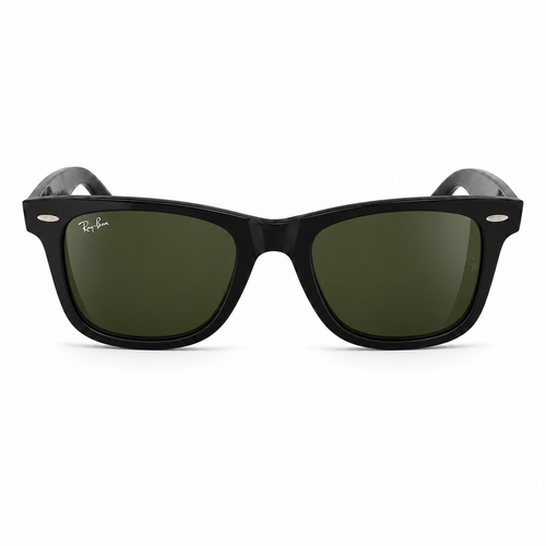 RAY-BAN BLACK GREEN WAYFARER